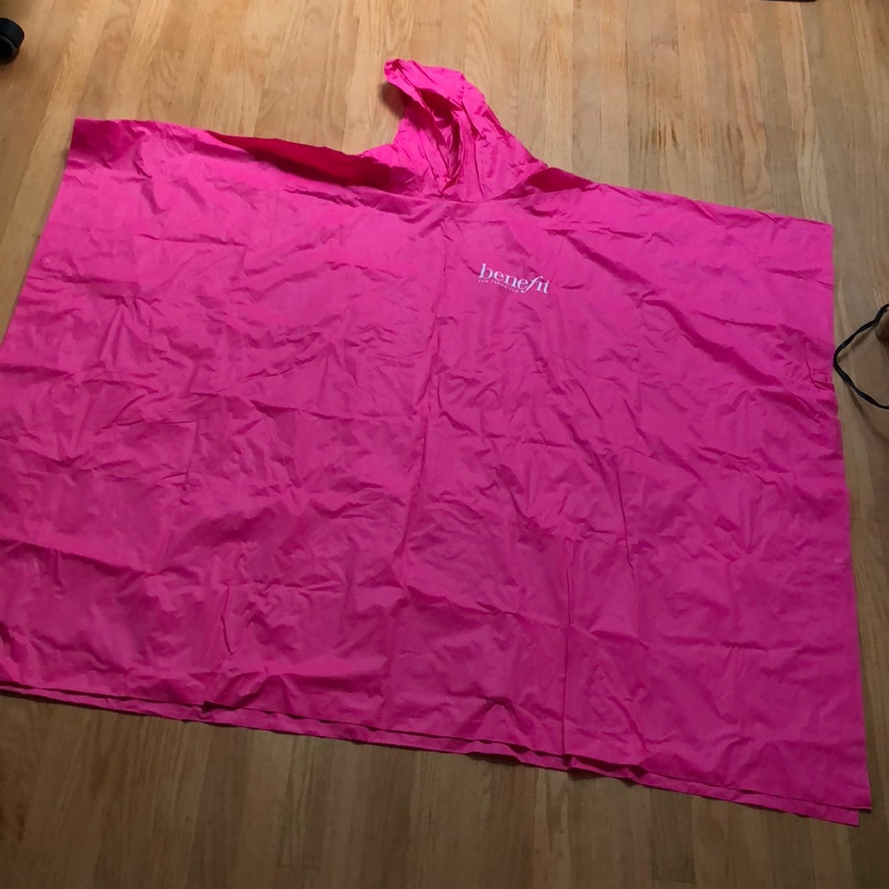 New Benefit limited edition rain poncho with hood